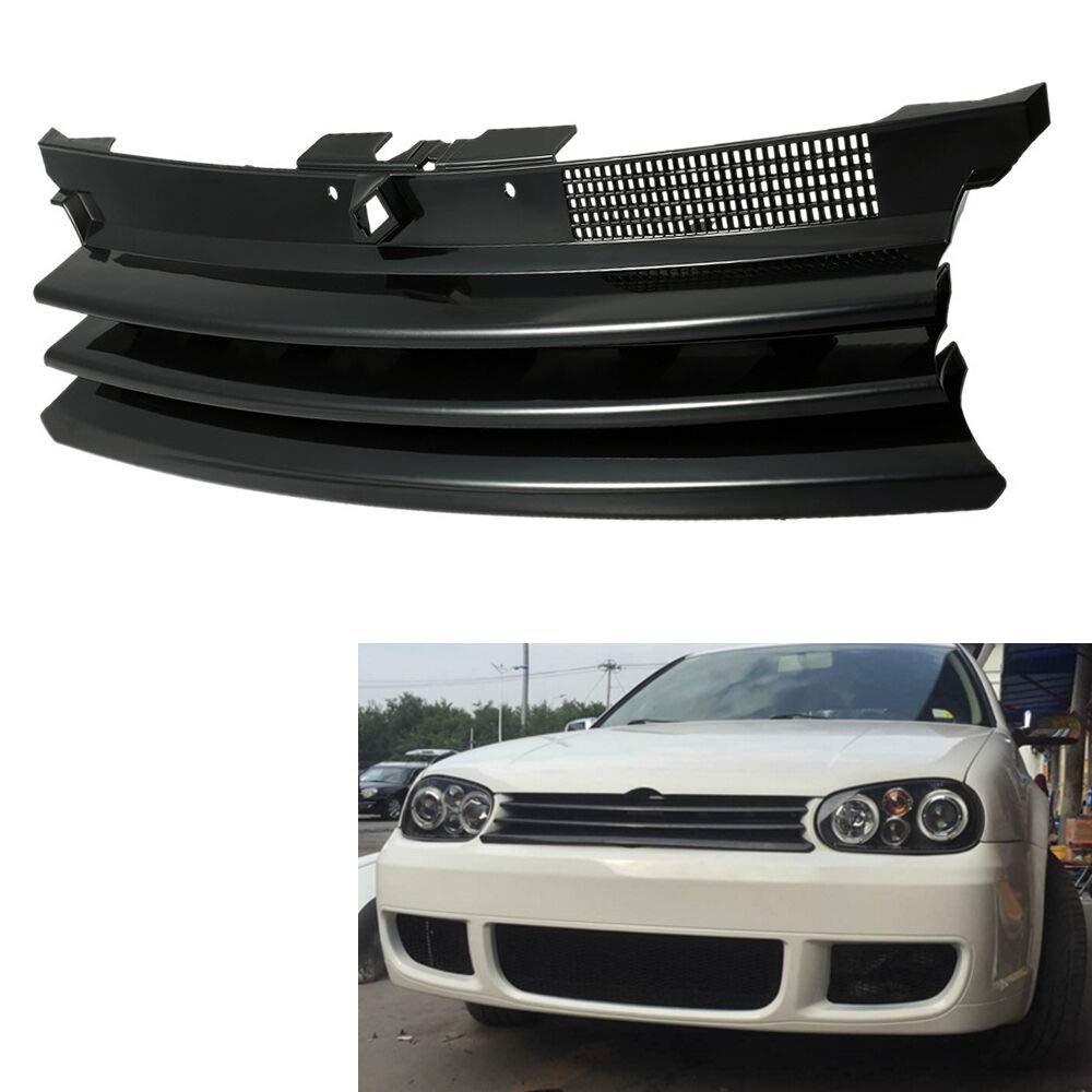 Parrilla Delantera Negra del Capó del Coche para Golf 4 MK4 R32 1997-2004 1J0853655G