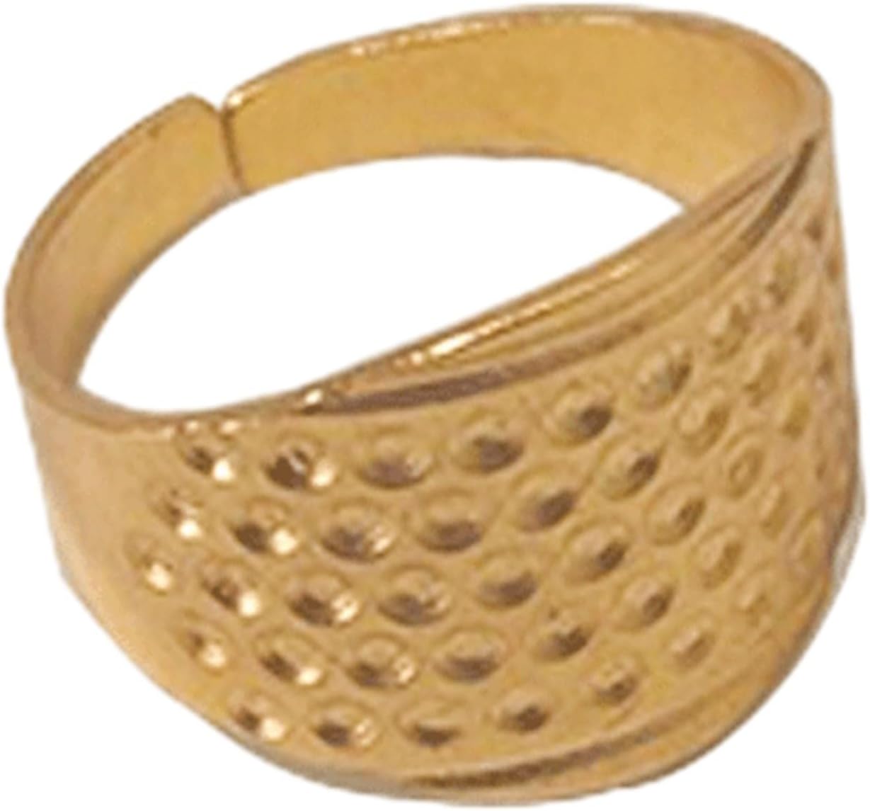 Handworking Sewing Thimble Metal Leather Finger Protector Thimble Rings for Knitting Quilting Needlework