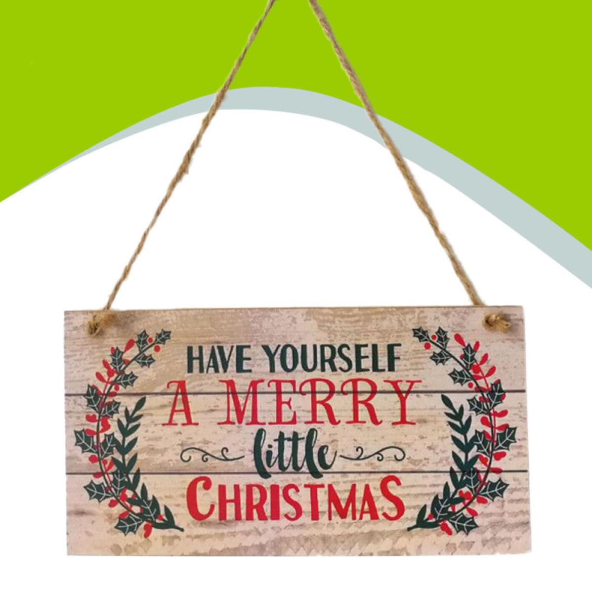 Weihnachtstürschmuck 20x10x0,5 Cm für Fenster und Wand