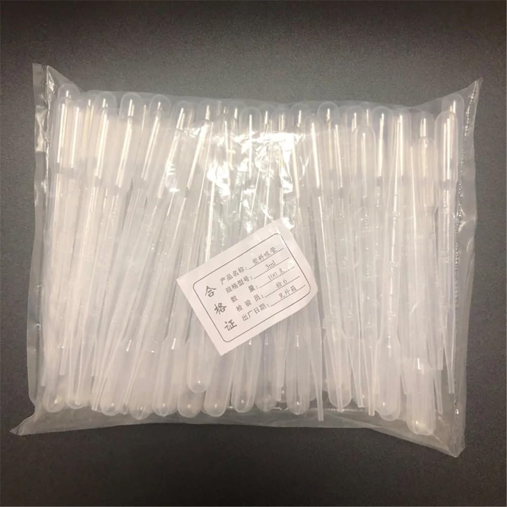 Cristalería de Laboratorio Lote de 200 pipetas de transferencia graduadas desechables de 0,5 ml a 10 ml.(10mL)