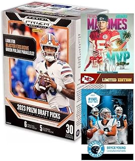 NEW 2023 Panini PRIZM Draft Picks Football Card Box w/ 30 Cards Including ONE Silver Prizm Per Box! - Includes Custom Nove...