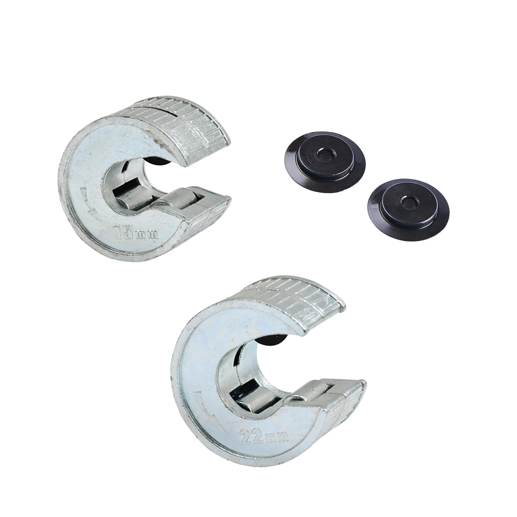 Dapetz ® 15mm and 22mm Pipe Slice Tube Cutter Copper Pipes with 2 Replacement Cutting Wheels Ideal for Copper Pipe, Stainless Steal Tubing, Metal, Plastic, Brass Plumbing