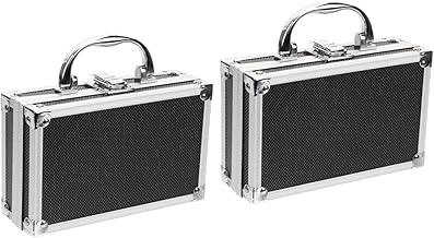 OSALADI 2 Peças Caixa De Ferramentas Caixa De Armazenamento De Câmera Estojo De Armazenamento De Equipamento Utilitário Mala De Metal Ferramentas De Navio Alça De Metal Ferramentas Estojo