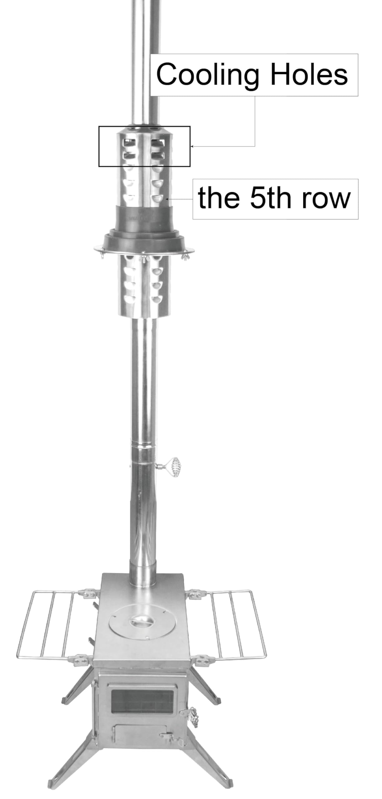 Winnerwell Flashing Kit Large, Silikon-Ofendurchführung für 3,5 Zoll Triple-Wall Heat Protector Chimney, wetterdichte Stove-Jack-Abdichtung mit Edelstahlringen, kompatibel mit SKU 910446/910507