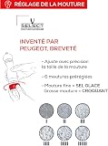 PEUGEOT - Moulin à Sel Paris u'Select 22 cm - 6 Réglages de Moutures - Innovation Sel Glace, Mécanisme Zirlion - En Bois Labellisé PEFC - Fabrication Française - Coloris Naturel - 4