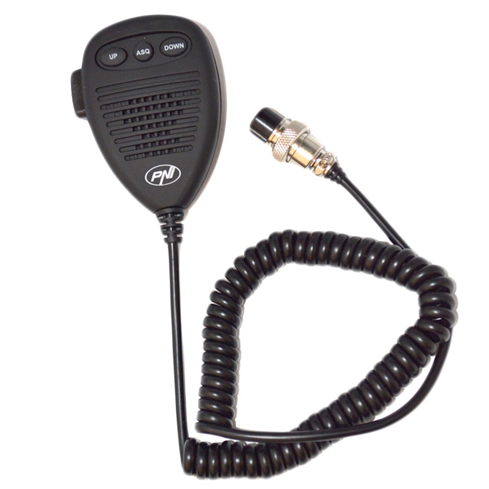 Microfono a 6 pin per radio, nero - PNI MK8000
