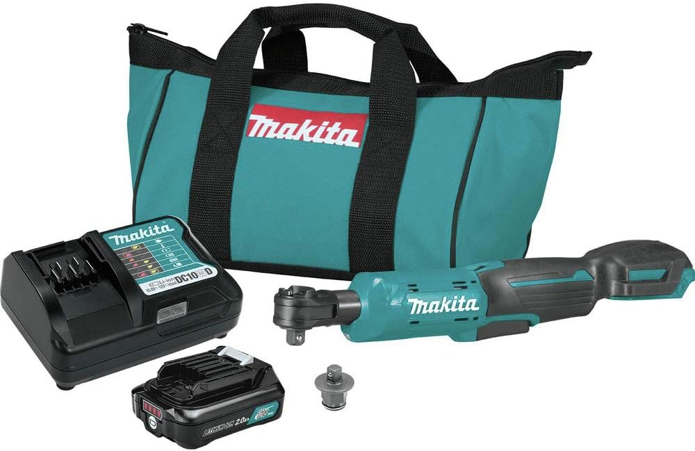 Makita RW01R1 12V max CXT® Lithium-Ion Cordless 3/8" / 1/4" Sq. Drive Ratchet Kit (2.0Ah)