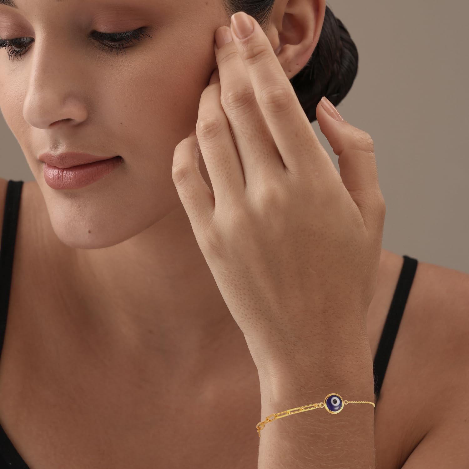 LeCalla Sterling Silver Solid Italian Paperclip Chain Bracelet | Diamond-Cut Women's Bracelet