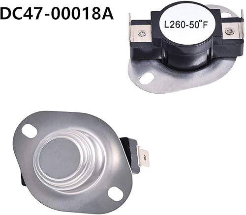 Miniatura 4 de Elemento calefactor para secadora Samsung DC47-00019A, kit de reparación de secadora con termostato DC47-00018A, fusibles térmicos DC47-00016A y