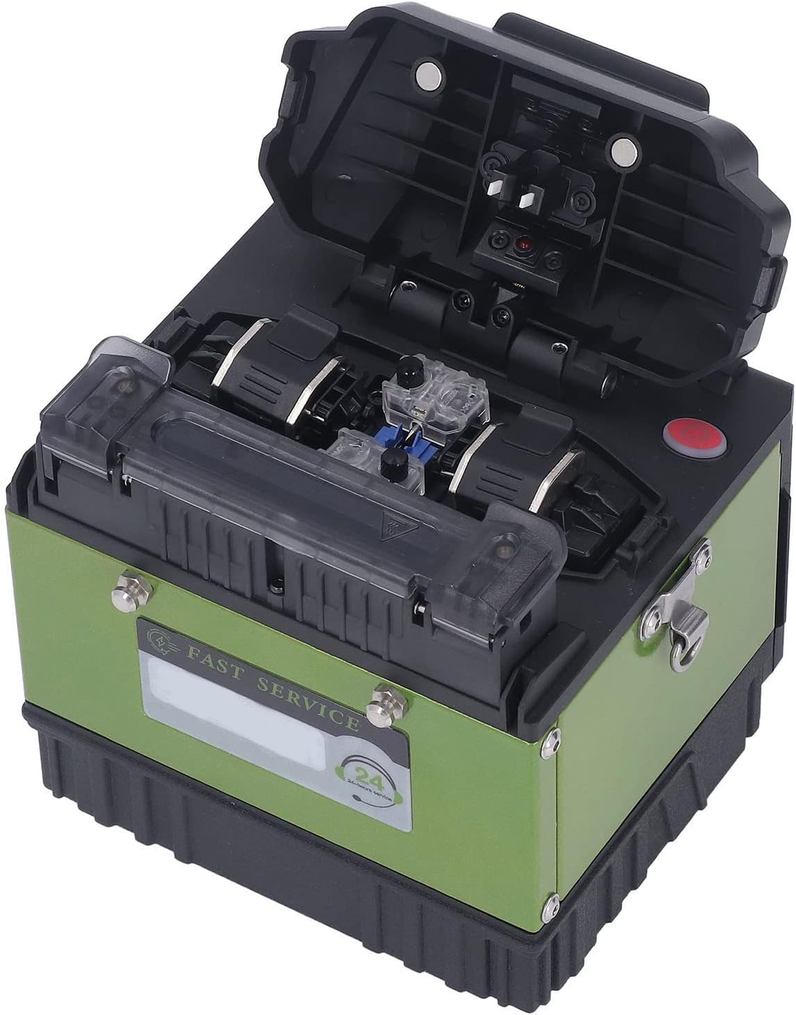 Optical Fiber Splicer, Full Automatic Low Loss Optical Welding Machine High Efficiency 320X Magnification 100? for Electricity Projects