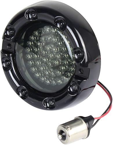 Miniatura 6 de ZYTC 3 14 "LED intermitentes con freno luz de circulación estilo bala trasera 1156 LED rojo señal de giro kit para Harley Davidson caja negra