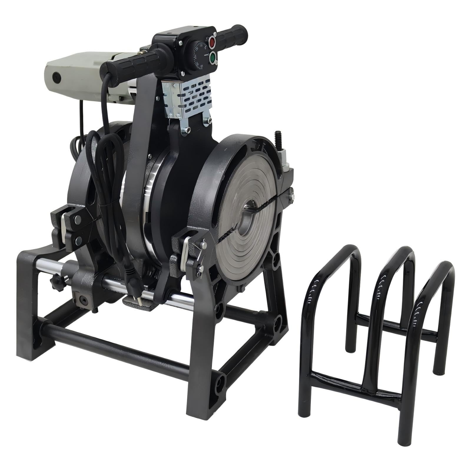 BEILOCKERY 110V Manual Pipe Butt Fusion Welding Machine 2 Clamps Pipe Fusion Welder for PE PB PPR PVDF 2.48-7.87 inches Tube Welder