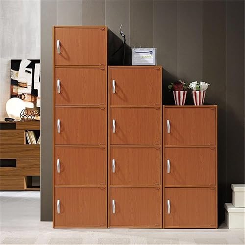 Miniatura 10 de Pemberly Row Librería de 5 estantes y 5 puertas en haya