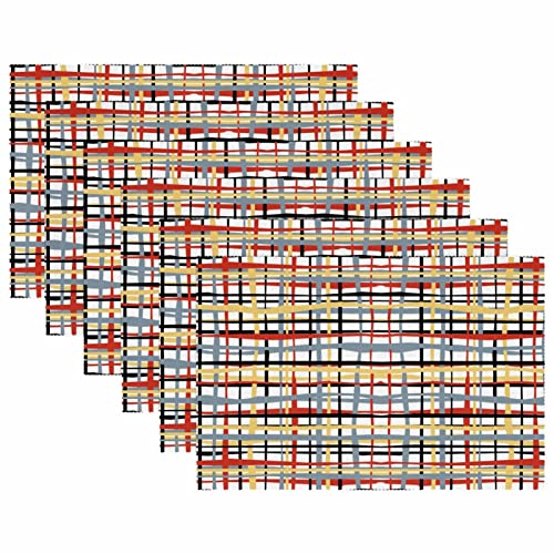 Sets de table antidérapants lot de 6 résistants à la chaleur 45cm