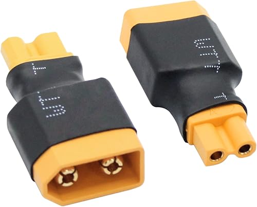 Miniatura 5 de 2 pares de adaptadores XT60 a XT30 macho hembra, XT30 a XT60 conector inalámbrico enchufe para RC FPV Drone Car Lipo NiMH cargador de batería ESC (4