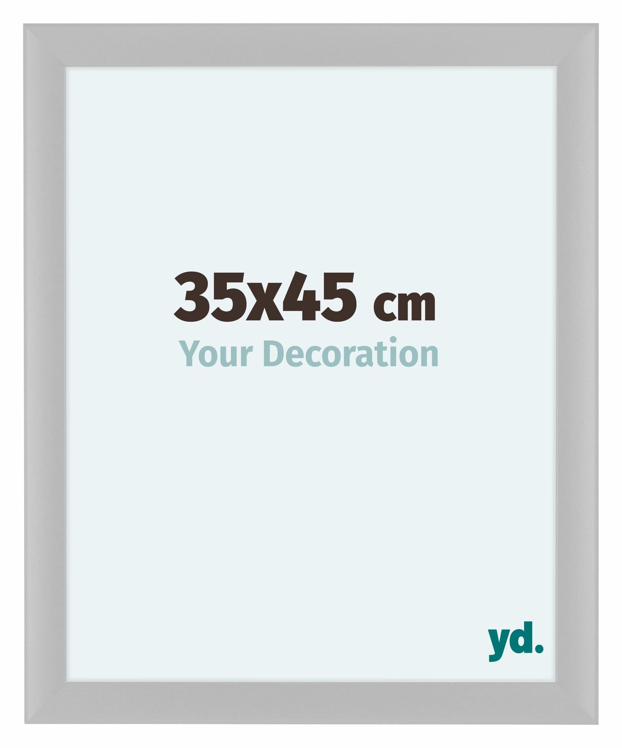 Your Decoration - Picture Frame 35x45 cm - White Matte - Decorative Wall Frame in MDF with Antireflection - Frame 35x45 - Como