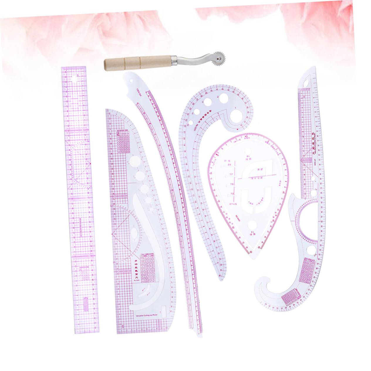 1set Pattern Rulers Sewing Set Tailor Rulers Scale Clothing for Dressmaker Cutting