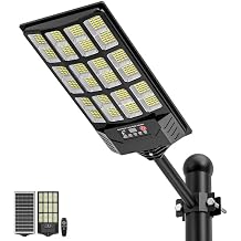 Solar Street Lights Outdoor Waterproof,48000LM 320Wide Angle Flood Light, LED Solar Parking Light with Motion Sensor and Remote Control for Outdoor, Streets, Courtyards,Parking Garages,1Pack