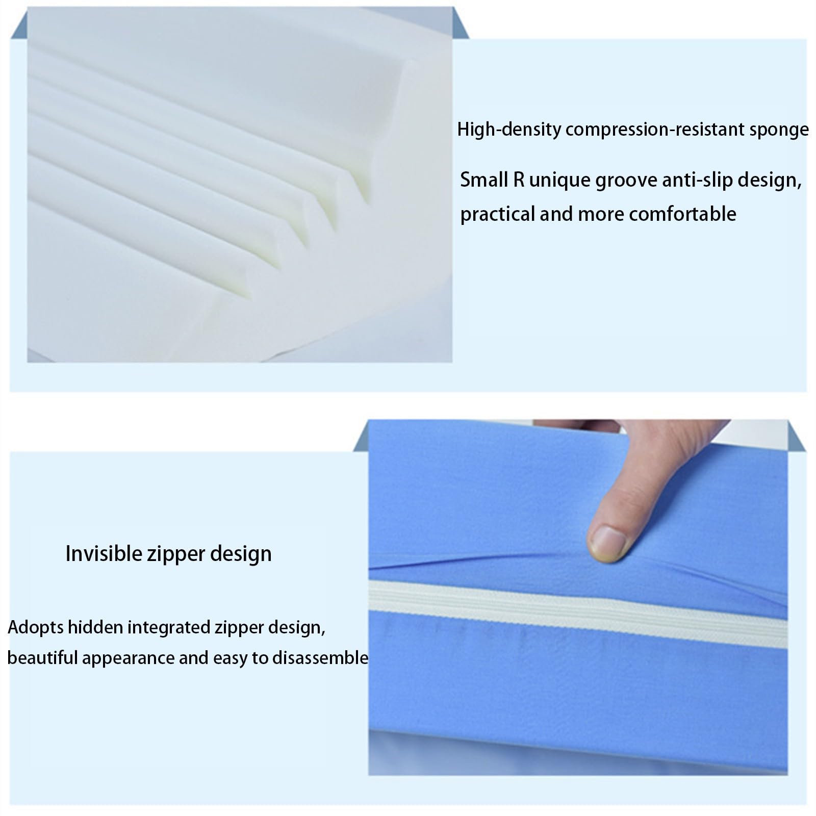 Cuñas de Cama Impermeables, posicionadores corporales Suaves, cómodos y Antideslizantes, Almohadas para Pacientes versátiles y duraderas Green, 60x25x20cm