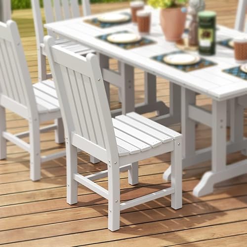 Miniatura 2 de WestinTrends Malibu - Sillas clásicas de comedor para exteriores, sillas Adirondack de madera de polietileno para todo tipo de clima, sillas de
