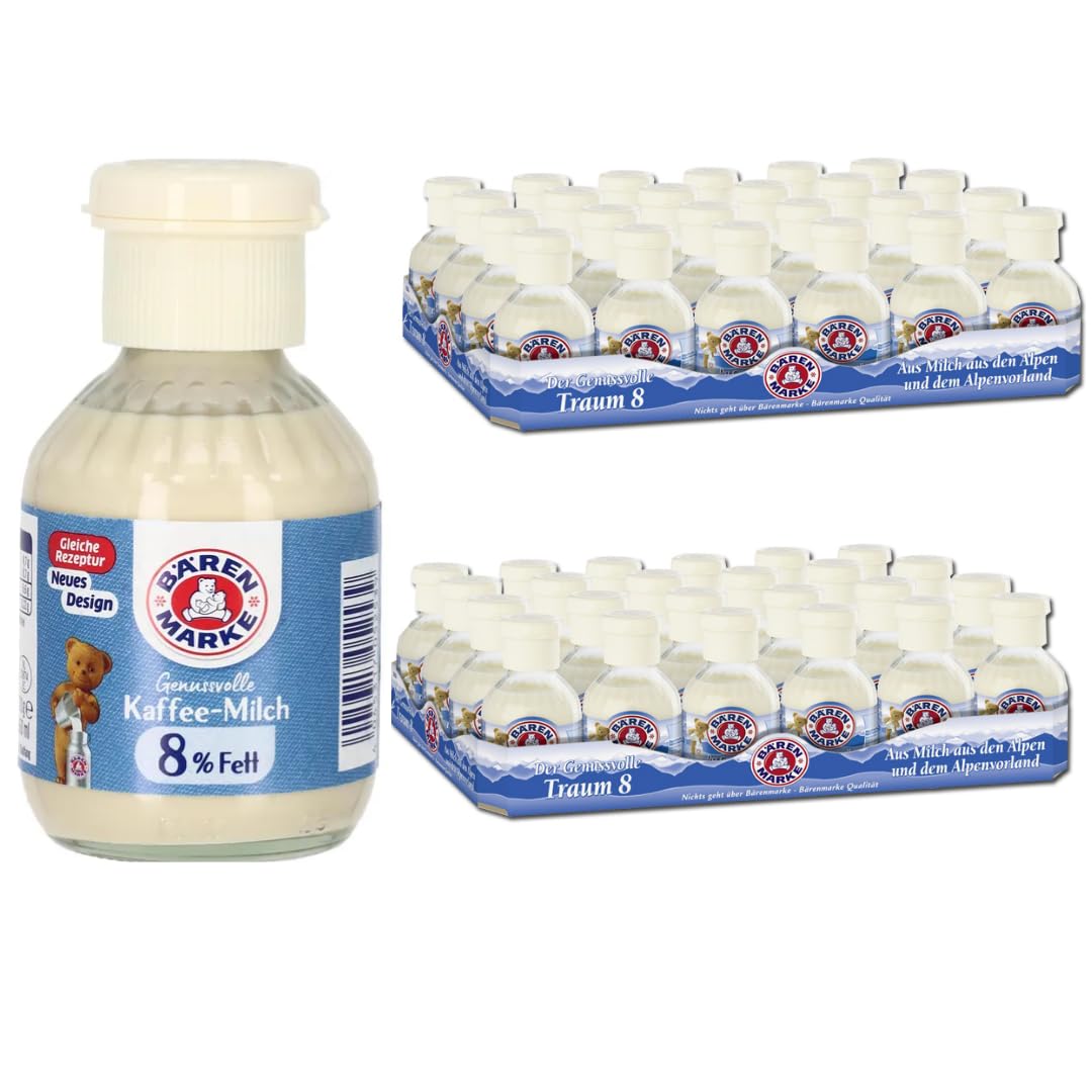 Bärenmarke Kondensmilch Kaffeetraum 8% Fett in der Flasche 170 Gramm x 48 Flasche mit Pufai Grocery Gratis