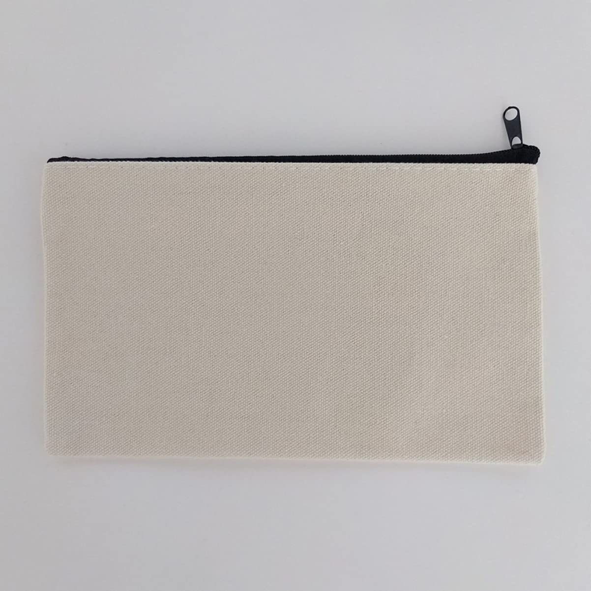 Astuccio Cerniera in Tela Bianca 14 Pezzi, Borsa Cancelleria | Viaggi e Progetti Diy, Leggero e Portatile, Include Borsa Cosmetica in Tela e Astucci per Scuola