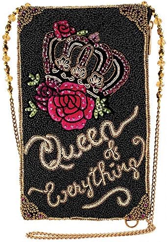 Mary Frances Queen of Everything Crossbody Phone Bag, Black