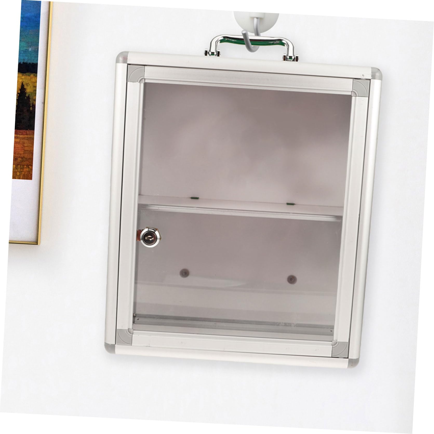 Cabilock Botiquín De Primeros Auxilios De Pared Mediano Multifuncional Plástico Resistente Múltiples Compartimentos para Almacenamiento De Medicamentos Hogares y Lugares Públicos