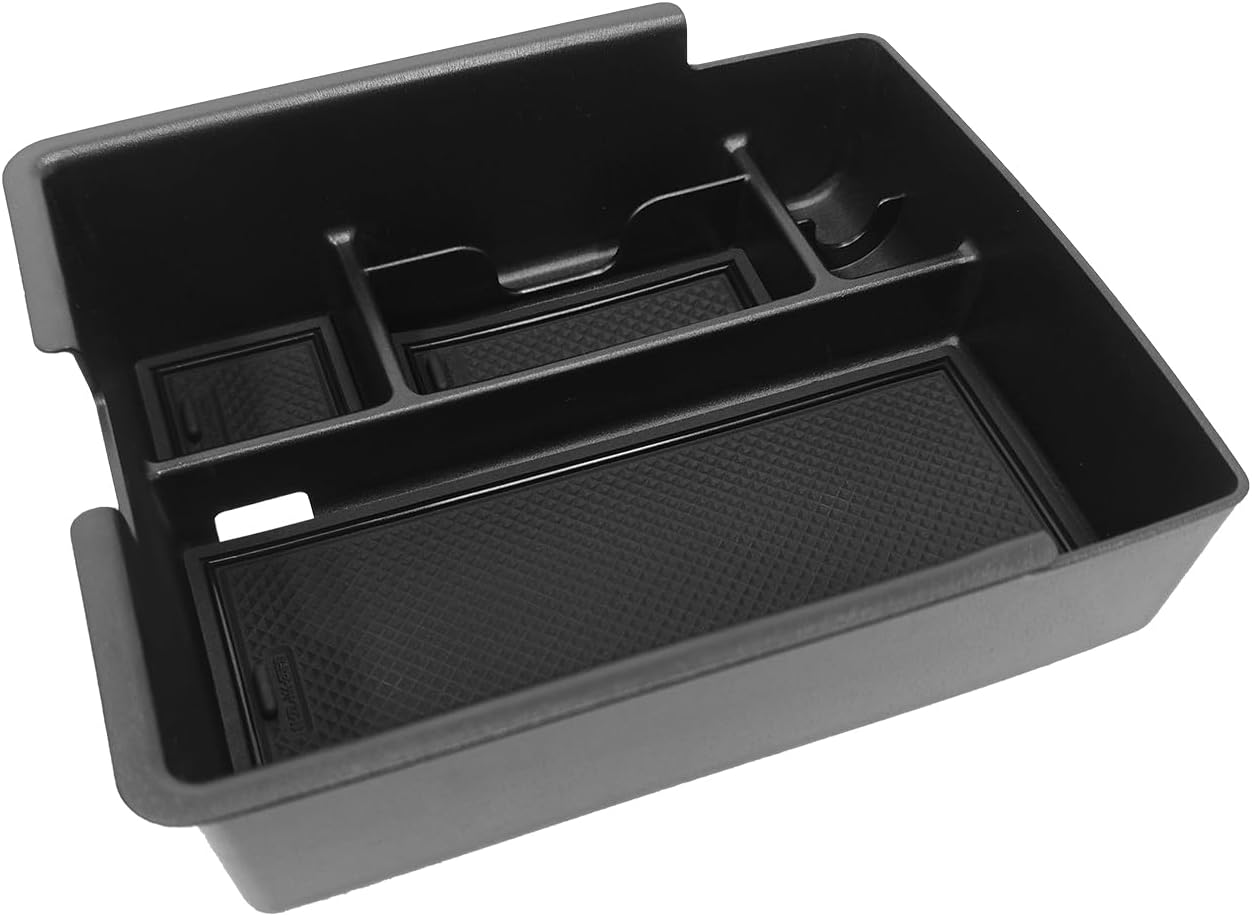 Muslogy Center Console Organizer Compatible with Kia K4 2025 2026 Accessories Armrest Middle Console Divider Storage Box with Coin Holder Card Slot Tray Divider Insert Organizer