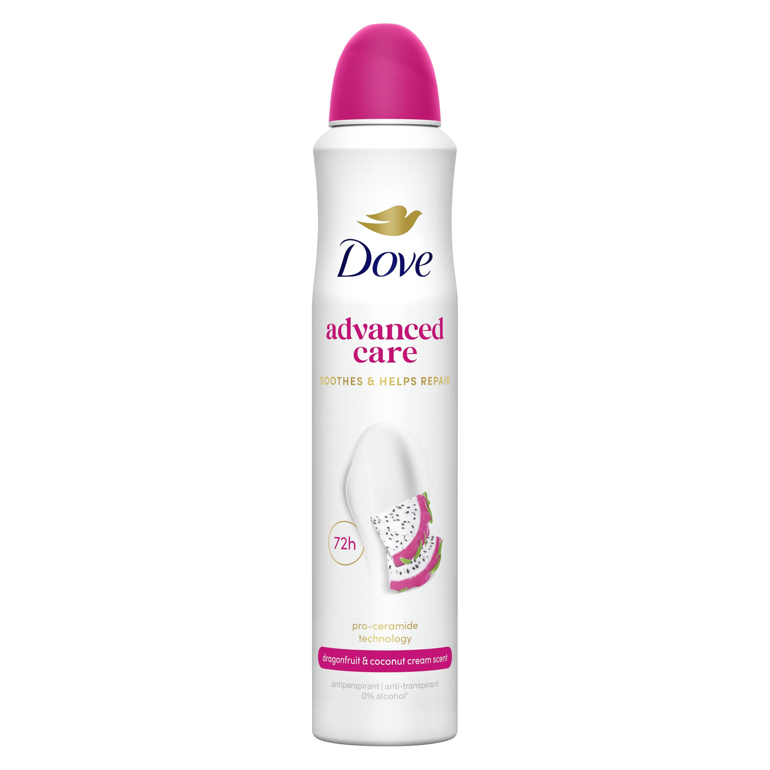 Dove Advanced Care Desodorante Dragon Fruit 72 horas Spray 200ml x6