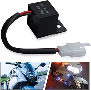 Anxingo 2 Pin LED Turn Indicator Light Flasher Relay Fix Auto Motorcycle LED Turn Signal Rate Control, Hyper Flash, Blink LED Light Issue