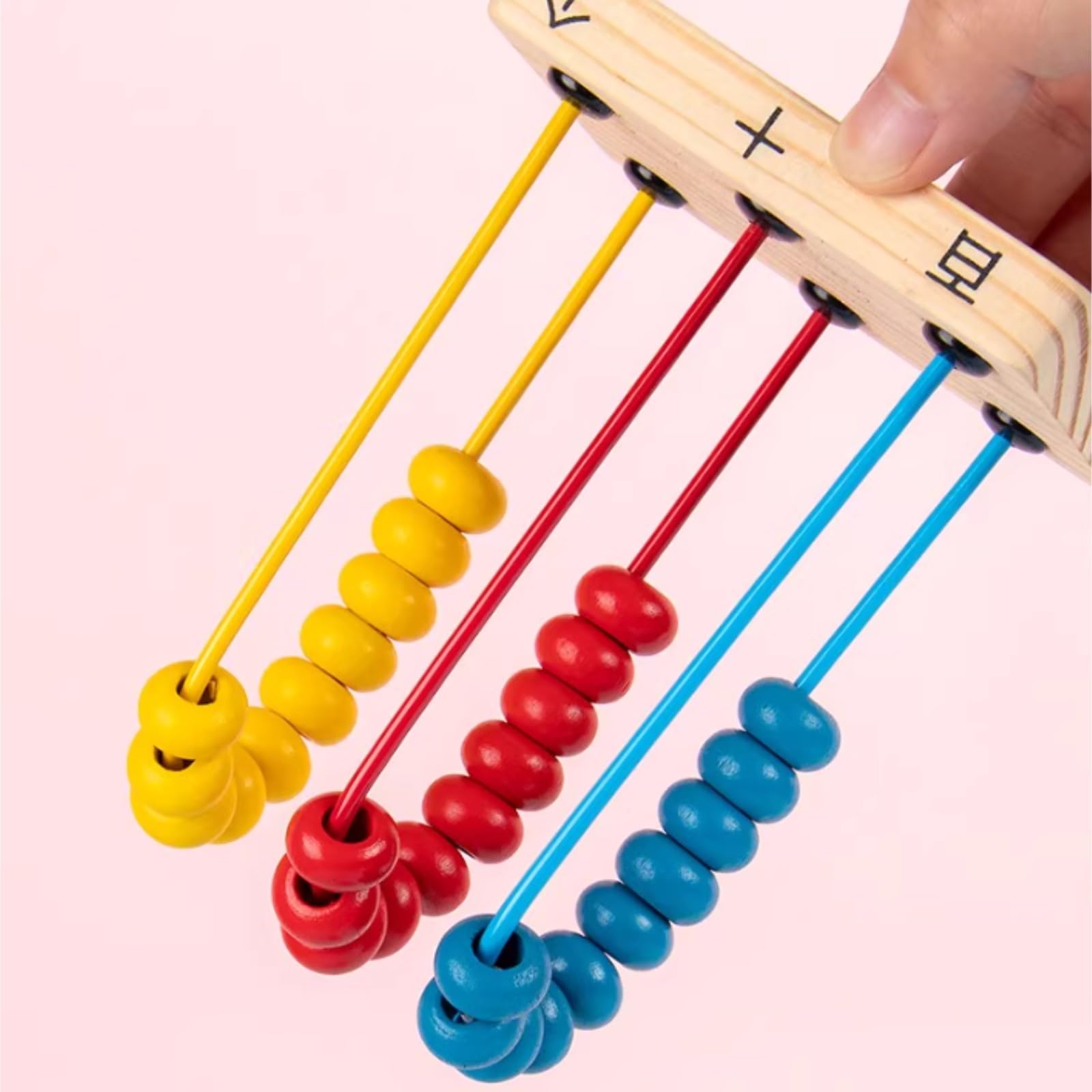 Ábaco Ábaco De Madera con 100 Palitos For Contar, Juegos Educativos Matemáticas, Material Aprendizaje Preescolar Oficina Material