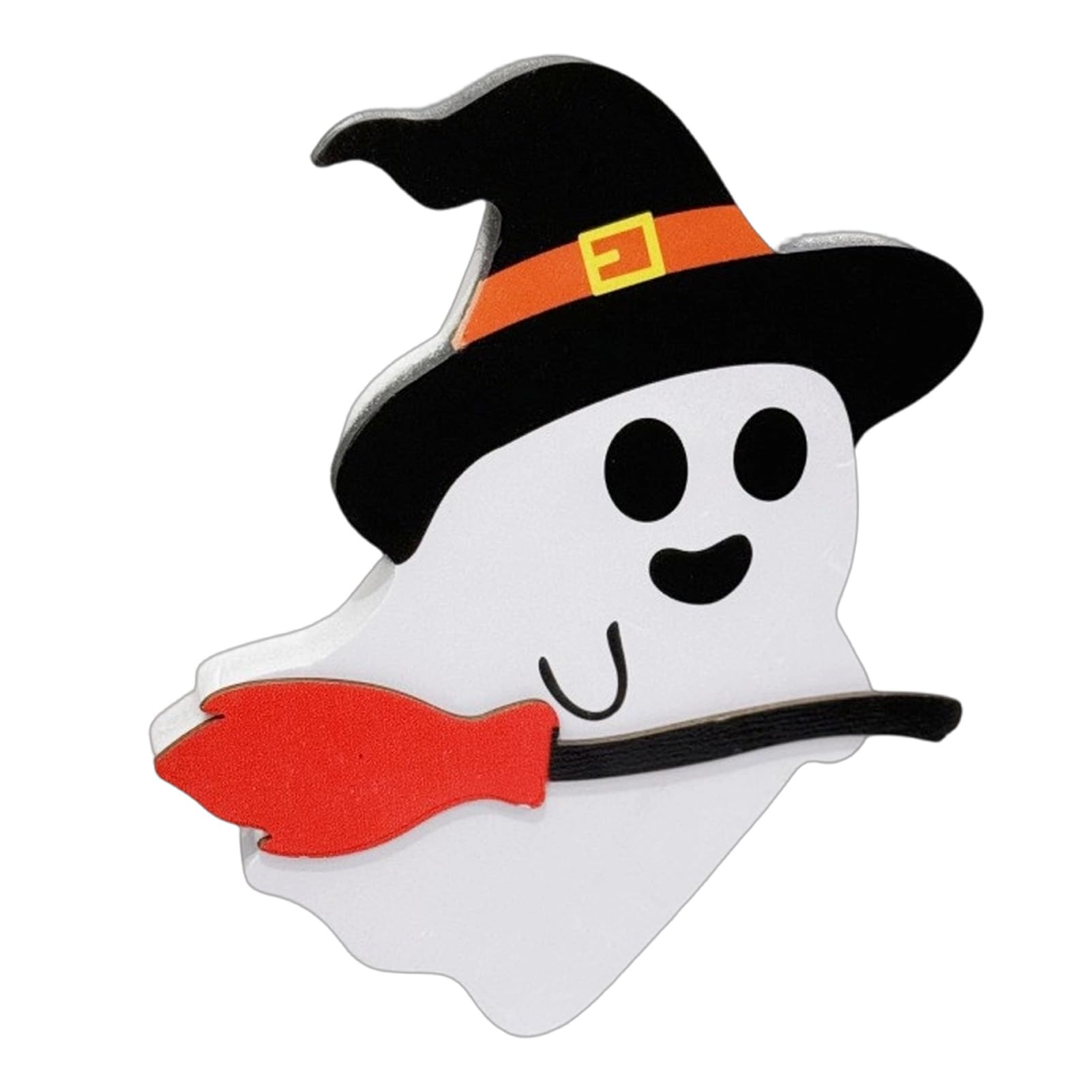 Virelynx Halloween Ghost Table Sign, Wooden Spooky Ornament for Tray