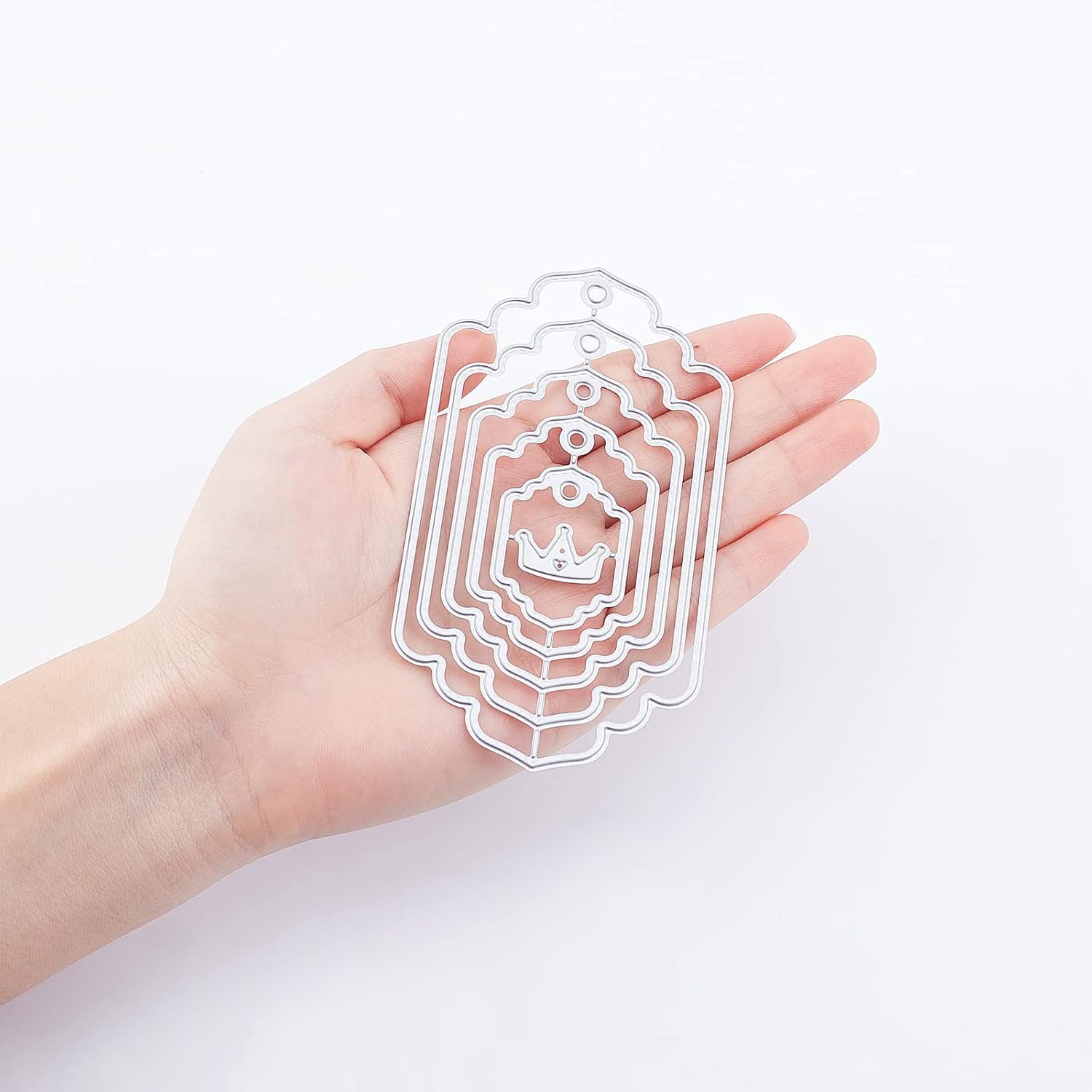 ORIGACH 5 Set 36 Pcs Bookmark Metal Cutting Dies Tag Die Cuts Embossing Stencils Scrapbooking Tool for DIY Card Scrapbooking