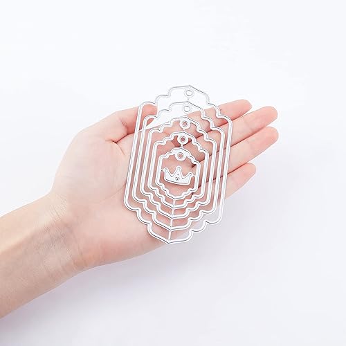 Miniatura 5 de ORIGACH Juego de 5 36 troqueles de corte de metal, troqueles de troquel, plantillas en relieve, herramienta para álbumes de recortes de tarjetas DIY