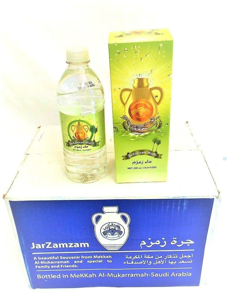 Zamzam Drinking Water 16.5 fl.oz. Pack of 12 - From Mecca Saudi Arabia - ماء زمزم من مكة المكرمة 12 عبوة