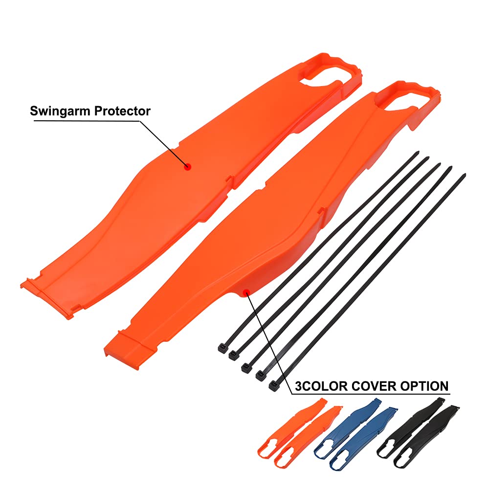JFG Racing Protège-Bras oscillant pour EXC125 EXC200 EXC300 EXC-F250 EXC-F350 EXC-F400 EXC-F450 EXC-F500 Hu.slavan.na TC125/250 FC250/350 TE11 25/25 0 FE250/350/450 2012-2021 (Orange)