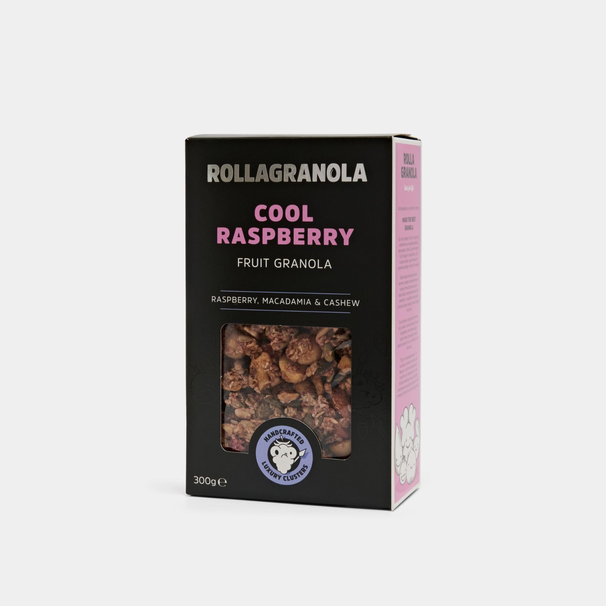 Sponsored Ad – Rollagranola - Cool Raspberry - Fruit Granola, 300g Pack - Fresh Raspberries & Macadamia Nuts. Crunchy Clusters, Vegan, Gluten & Cereal Free With No Added Sugar. Handcrafted In The UK (300g)
