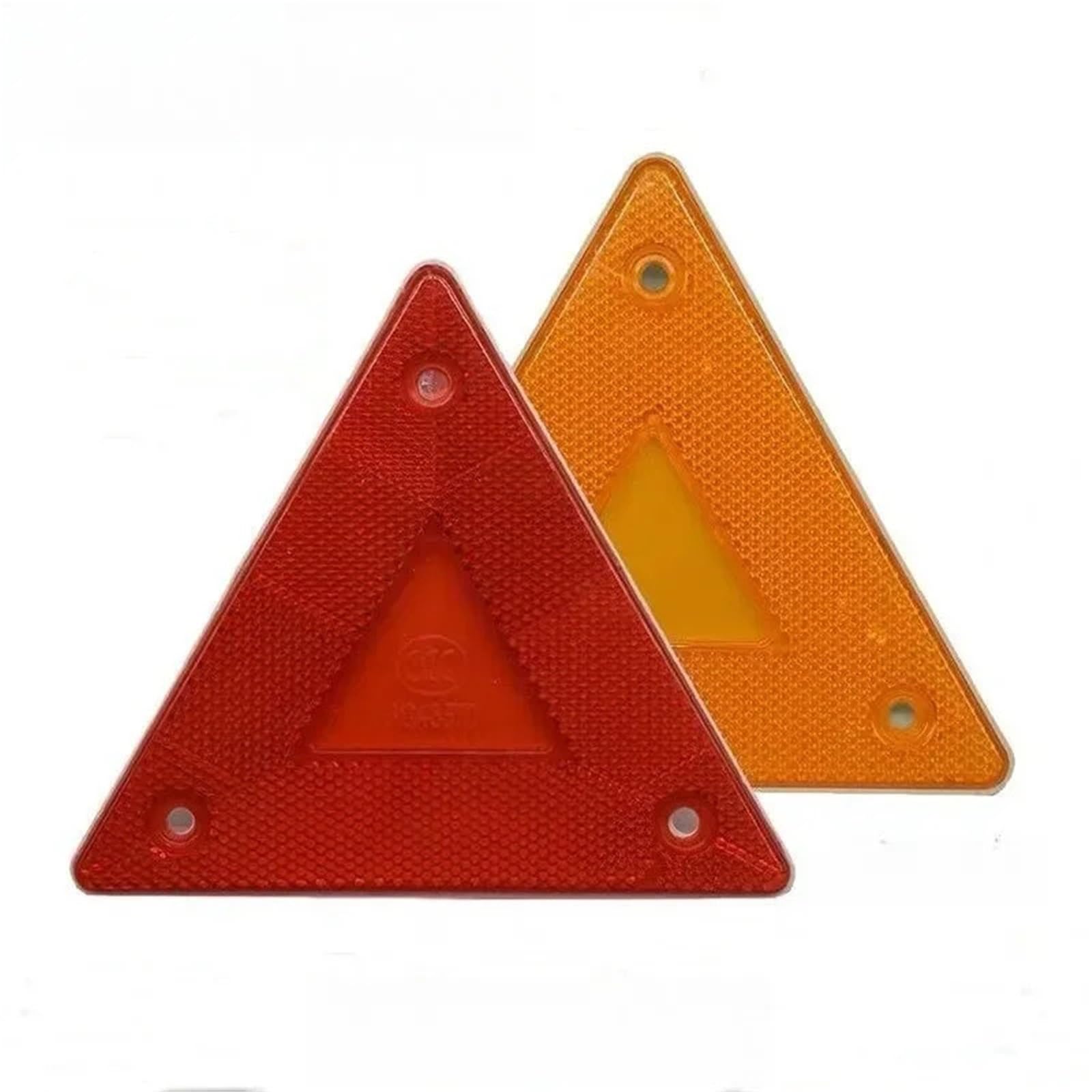 Señal de Emergencia triángulo Reflector de Advertencia Triangular, Tablero Muestra, Rojo, Placa señal Parada camión(4pcs)