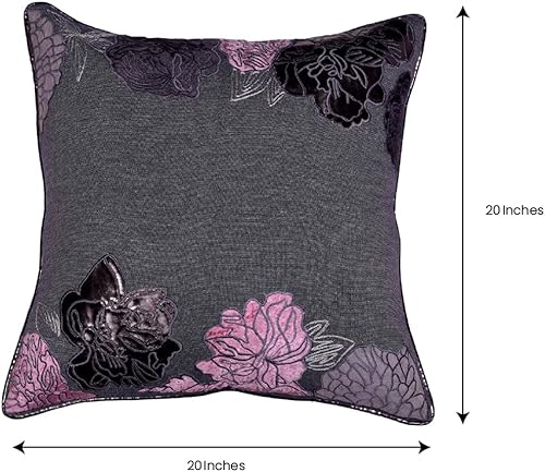 Miniatura 9 de Decozen Funda de almohada  Decoración del hogar, fundas de almohada bordadas de retazos de poliuretano para sala de estar, dormitorio, fundas de