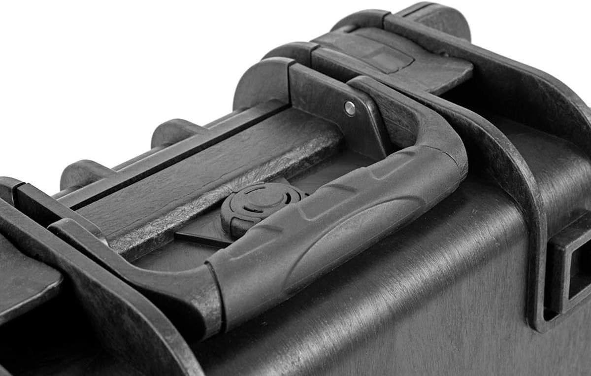 Monoprice Weatherproof/Shockproof Hard Case - IP67, Customizable Foam, 13" x 12" x 6", Black - Pure Outdoor Collection