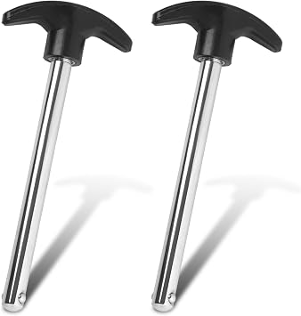 BLMHTWO 2PCS Weight Pins for Weight Stack Machine, Weight Stack Pin Replacement, Gym Pins for Weight Stack (3/8 Diameter; 4.4 Locking Space)