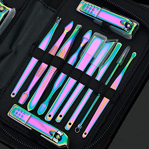 16-in-1-Stainless-Steel-Pedicure-Kit-Nail-Clipper-Set-Nail-Scissors-Beauty-Nail-Tool-Manicure-Sickle-Pusher-Nail-Care-with-Case