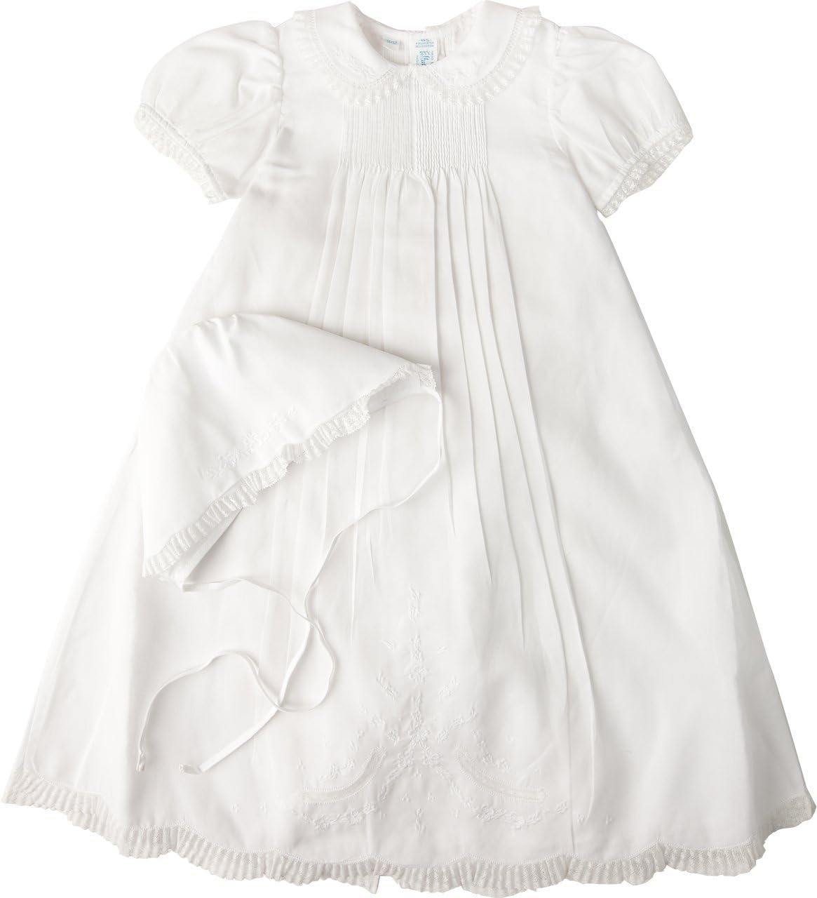 Feltman Brothers Infant Girls White Christening Baptism Gown NB/3M