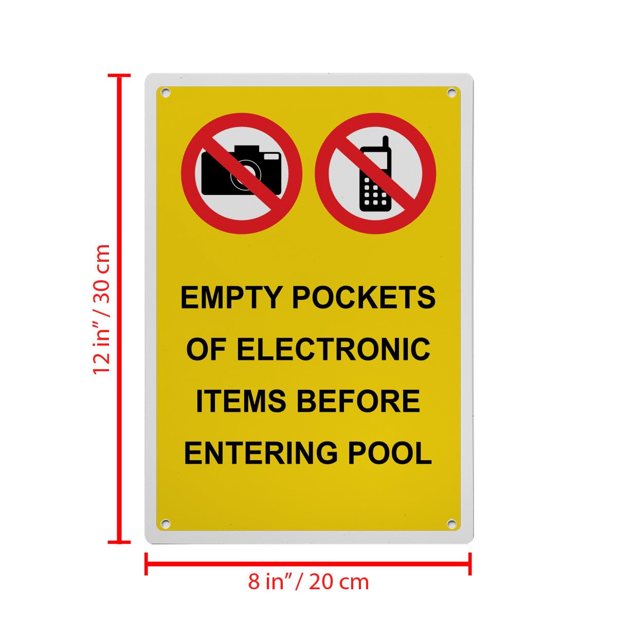 Empty Pockets Of Electronic Sign, 8.5 x 11 in