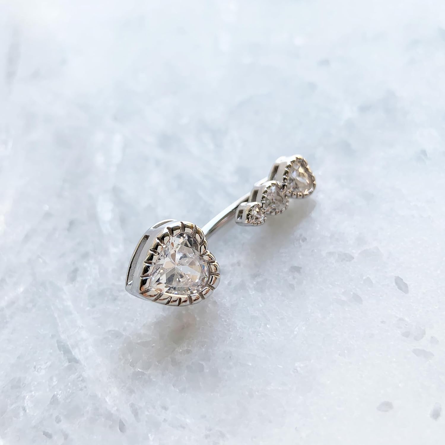 Sterling Silver Belly Button Rings, Real 925 Sterling Silver, 14G Sterling Silver Navel Rings, High Polished Smooth Surface, Resists Allergy, 925 Silver Belly Piercing - Image 8