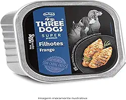 Three Dogs Ração Pate Super Premium Filhote 150G