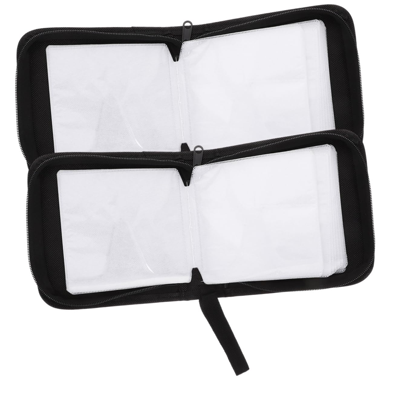 Cabilock 4 Set Custodia Protettiva Per Dvd Da Organizer Da Viaggio Oxford Design Compatto Con Chiusura Cerniera Capacità Dischi 2 Pezzi * 4