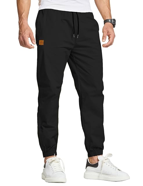 JustSun Spodnie chino Spodnie cargo męskie Spodnie rekreacyjne męskie Spodnie do biegania męskie Bawełniane spodnie sportowe męskie Spodnie treningowe ze ściągaczem Spodnie casualowe z kieszeniami