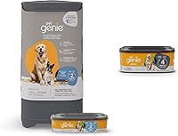 Vista 12 de Pet Genie Cubo Sistema de eliminación de residuos de perros para control de olores en exteriores e interiores Cubo de basura para excrementos
